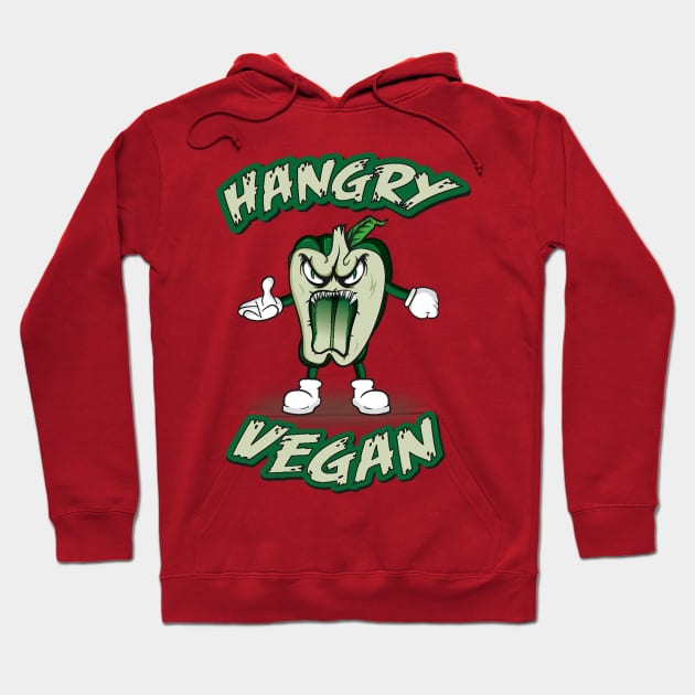Hungry pepper vegan monster Hoodie by megadeisgns